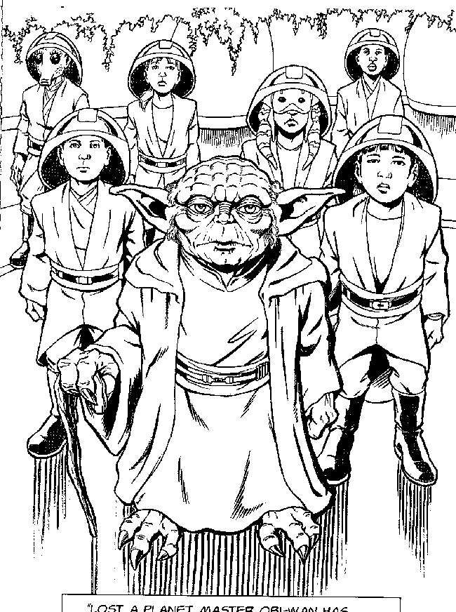 Plansa de colorat cu Star Wars 29 32